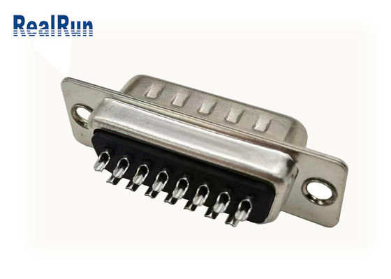 Un connettore Subminiature di 15 Pin D ha timbrato il contatto PBT diritto