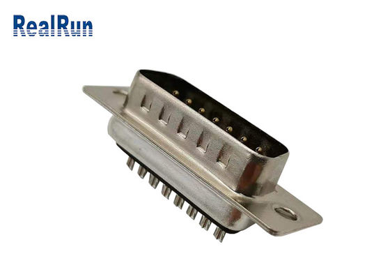Un connettore Subminiature di 15 Pin D ha timbrato il contatto PBT diritto