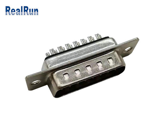 Un connettore Subminiature di 15 Pin D ha timbrato il contatto PBT diritto