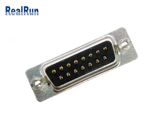 Un connettore Subminiature di 15 Pin D ha timbrato il contatto PBT diritto
