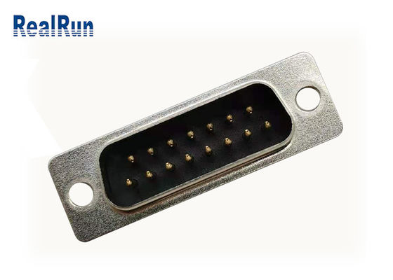 Un connettore Subminiature di 15 Pin D ha timbrato il contatto PBT diritto
