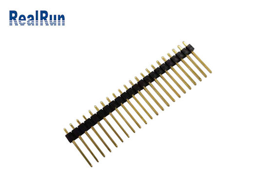 L'oro ha placcato il passo diritto del connettore PBT UL94V-0 2.54mm dell'intestazione 10U
