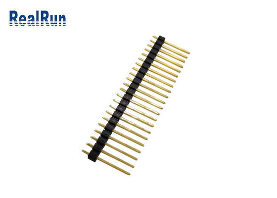 L'oro ha placcato il passo diritto del connettore PBT UL94V-0 2.54mm dell'intestazione 10U