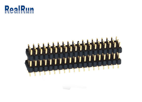 Connettore dell'intestazione della IMMERSIONE di Pin Header Dual Plastic del maschio del passo di UL94V-0 2.54mm