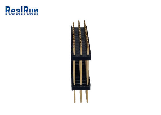 Pin di fila 36 del connettore placcato oro H2.5mm tre della IMMERSIONE di 3.0Amp PBT