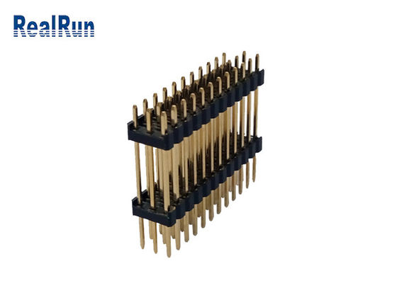 Pin di fila 36 del connettore placcato oro H2.5mm tre della IMMERSIONE di 3.0Amp PBT