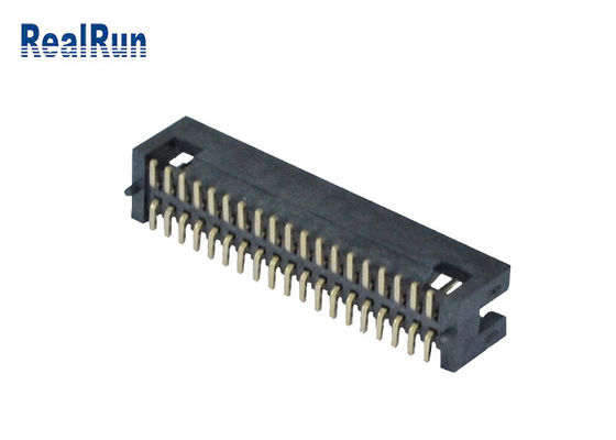 Pin ad angolo retto 2*19 UL94V-0 di doppia fila dell'intestazione della scatola di SMT del passo di PA6T 1.27mm