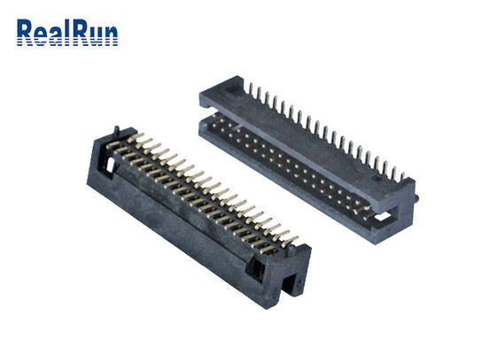 Pin ad angolo retto 2*19 UL94V-0 di doppia fila dell'intestazione della scatola di SMT del passo di PA6T 1.27mm
