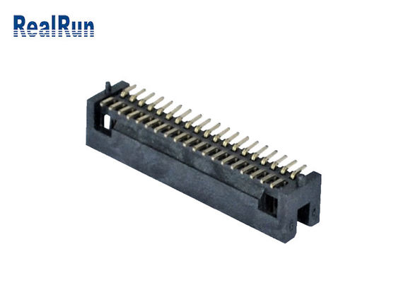 Pin ad angolo retto 2*19 UL94V-0 di doppia fila dell'intestazione della scatola di SMT del passo di PA6T 1.27mm