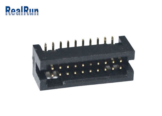 20P supporto di superficie doppio di fila PA6T dell'intestazione del contenitore di lega per saldatura del passo del PWB 1.27mm
