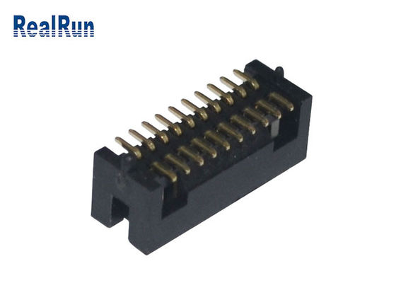 20P supporto di superficie doppio di fila PA6T dell'intestazione del contenitore di lega per saldatura del passo del PWB 1.27mm