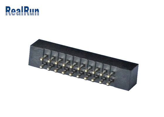Intestazione lavorata passo 20 Pin Straight Connector PA6T del contenitore di plastica 2.0mm di PBT