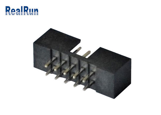 Intestazione 18 26 Pin Connector PA6T PBT della scatola della IMMERSIONE del passo di UL94V-0 2.54mm
