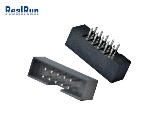 Intestazione 18 26 Pin Connector PA6T PBT della scatola della IMMERSIONE del passo di UL94V-0 2.54mm
