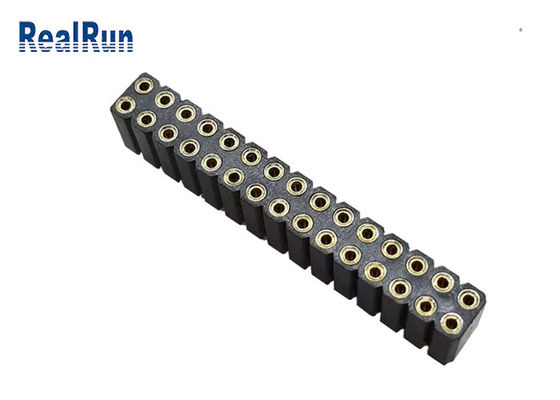 Immersione Tin Plated del passo di Pin Female Header 2.54mm del giro dello SGS 30P