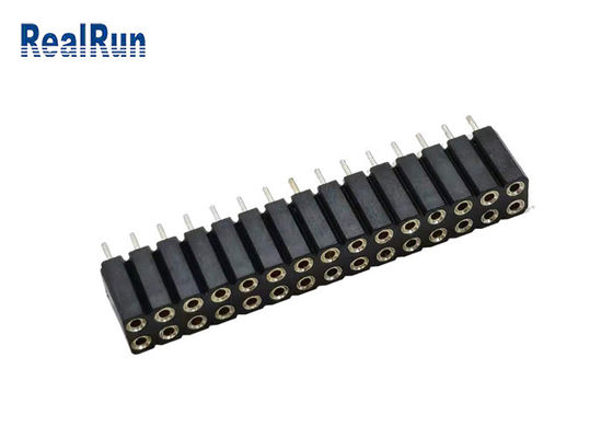 Immersione Tin Plated del passo di Pin Female Header 2.54mm del giro dello SGS 30P