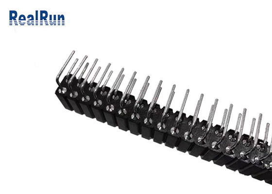 SGS femminile rotondo di Pin di UL94V-0 2.54mm Pin Header Right Angle 80
