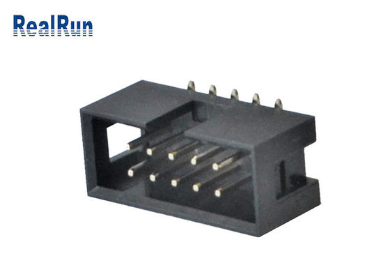 Passo maschio SMT 10 Pin Box Header del connettore 2.54mm dell'intestazione di PA6T IDC