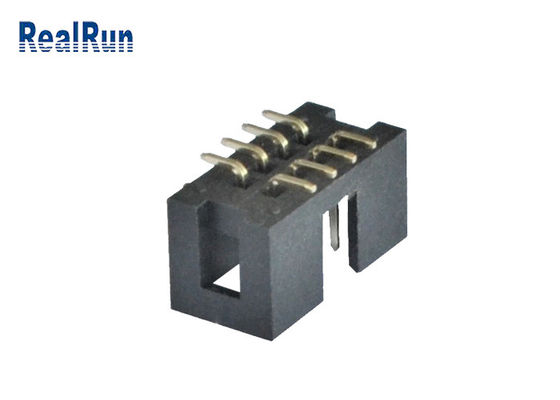 Intestazione verticale 2*4 8 Pin Machined Solder PA6T del contenitore di PWB 2.54mm SMT