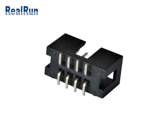 Intestazione verticale 2*4 8 Pin Machined Solder PA6T del contenitore di PWB 2.54mm SMT