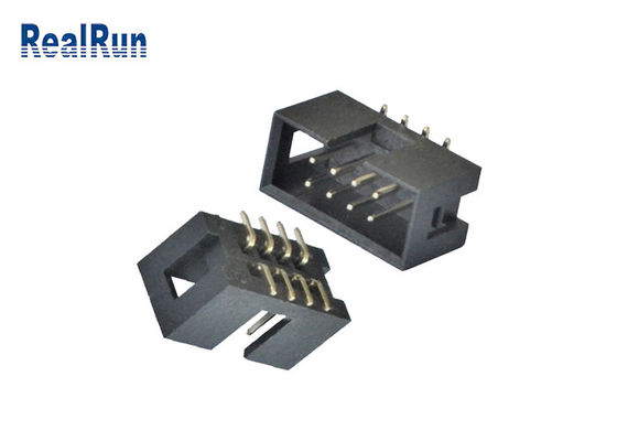 Intestazione verticale 2*4 8 Pin Machined Solder PA6T del contenitore di PWB 2.54mm SMT