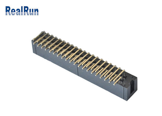 Intestazione verticale 2*4 8 Pin Machined Solder PA6T del contenitore di PWB 2.54mm SMT