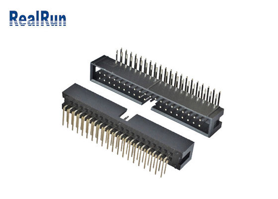 Intestazione verticale 2*4 8 Pin Machined Solder PA6T del contenitore di PWB 2.54mm SMT