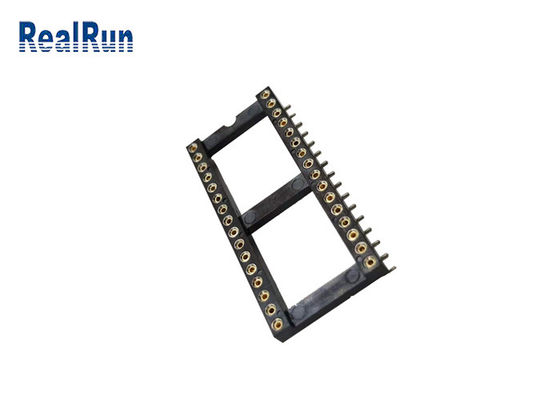 Pin PPS UL94V-0 del connettore 32 dell'incavo dei fori CI del giro di 1.778mm SMT