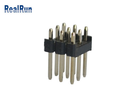 IMMERSIONE di Pin 180° del connettore 3*4 12 dell'intestazione della lega per saldatura del passo di PA6T 2.54mm