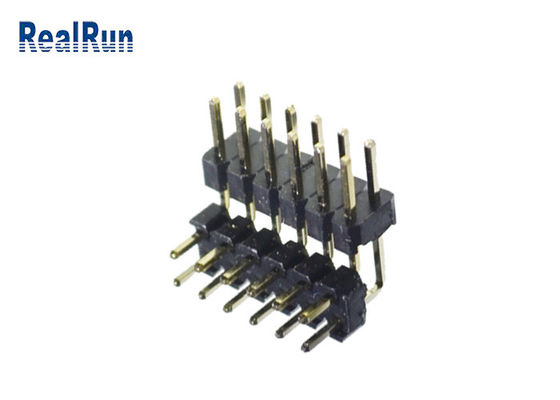 SGS d'ottone di Pin di H2.0 PBT PA6T Pin Header Connector Dual Row 2*6