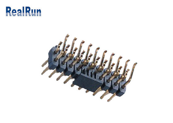 Doppio orizzontale di fila PA6T 20P SMD Pin Header PA6T con la posta del cappuccio