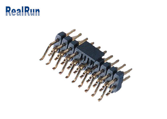 Doppio orizzontale di fila PA6T 20P SMD Pin Header PA6T con la posta del cappuccio