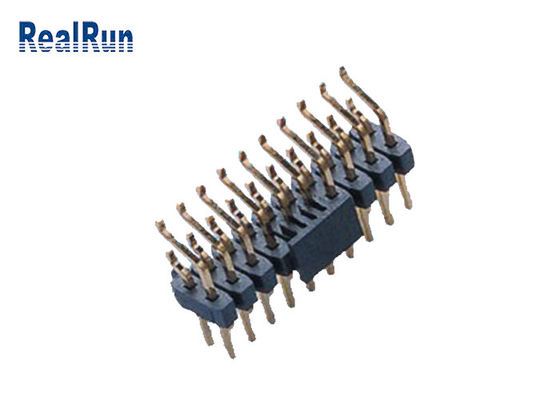 Doppio orizzontale di fila PA6T 20P SMD Pin Header PA6T con la posta del cappuccio