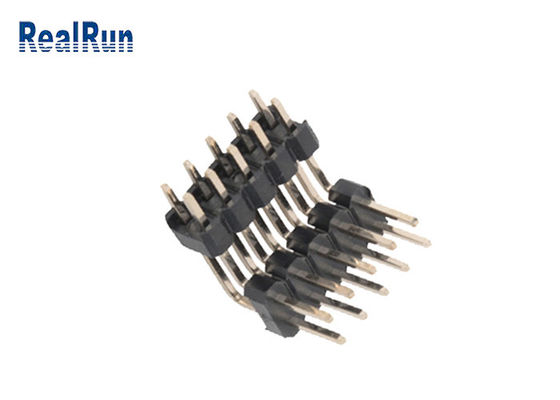 Connettore d'ottone dell'intestazione di fila di PA6T PBT LCP Pin Header 10P DC500V due