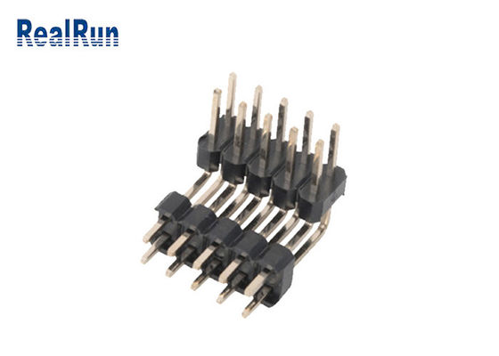 Connettore d'ottone dell'intestazione di fila di PA6T PBT LCP Pin Header 10P DC500V due