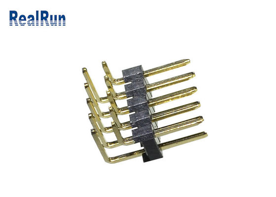 doppia fila PA6T di 3Amp LCP PBT 1000VAC Pin Header Connector 2.54mm