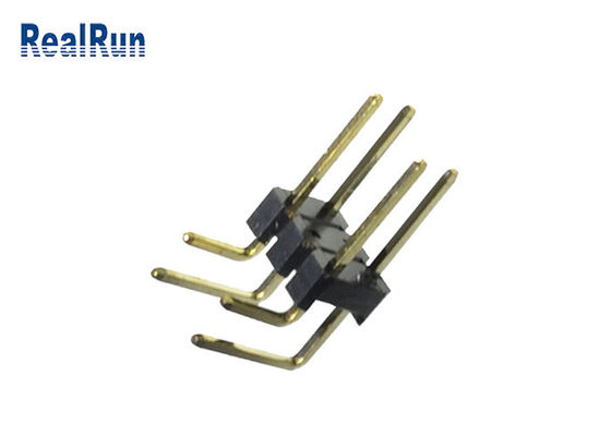 Connettore doppio dell'intestazione di fila del connettore UL94V-0 dell'intestazione del PWB di LCP PA6T PBT