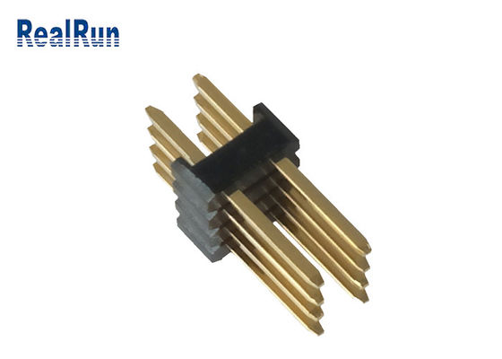 Bordo doppio di Pin Header Brass 8P 3.0A di fila di PA6T PBT LCP per imbarcarsi su UL94V-0