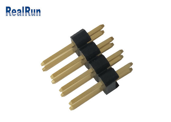 Bordo doppio di Pin Header Brass 8P 3.0A di fila di PA6T PBT LCP per imbarcarsi su UL94V-0