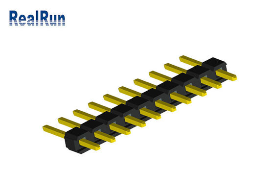 singolo connettore del bordo del PWB di Pin Header PA6T PBT di fila di 1x10P UL94V-0