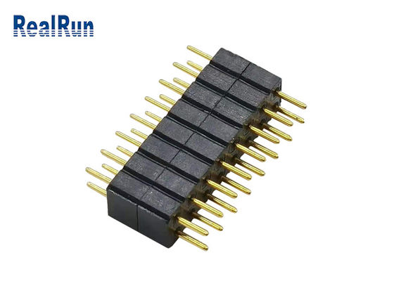 fila PPS del doppio di Pin Header Dip Connector 16P del giro di 2.0mm LCP PBT PA6T