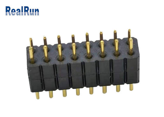 fila PPS del doppio di Pin Header Dip Connector 16P del giro di 2.0mm LCP PBT PA6T