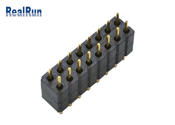 fila PPS del doppio di Pin Header Dip Connector 16P del giro di 2.0mm LCP PBT PA6T