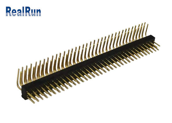 giro Pin Header Right Angle femminile UL94V-0 ISO9001 di 2*35P CuZn38Pb2