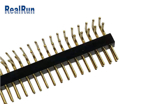 giro Pin Header Right Angle femminile UL94V-0 ISO9001 di 2*35P CuZn38Pb2