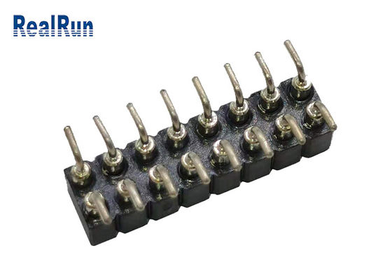 Passo femminile SMT SMD ISO9001 del connettore 2.54mm dell'intestazione di PBT PA6T PPS L7.40
