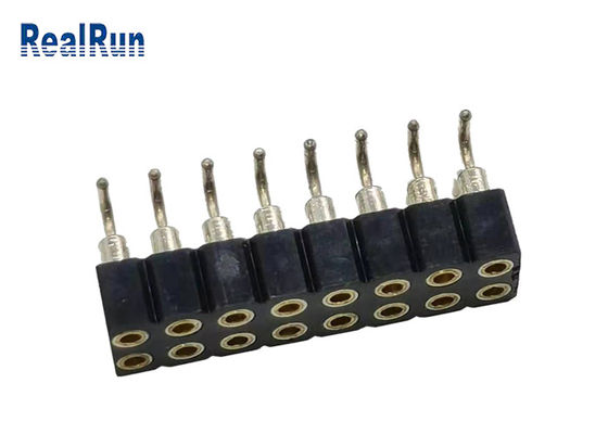 Passo femminile SMT SMD ISO9001 del connettore 2.54mm dell'intestazione di PBT PA6T PPS L7.40