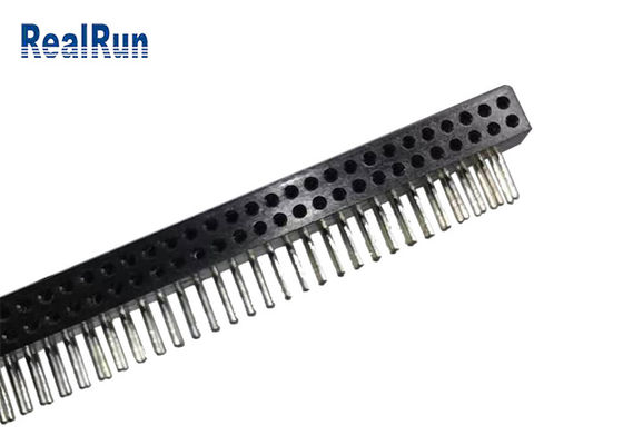 Giro d'ottone Pin Female Header 70P PA6T ad angolo retto PPS di CuZn38Pb