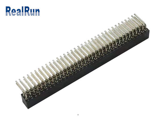 Giro d'ottone Pin Female Header 70P PA6T ad angolo retto PPS di CuZn38Pb