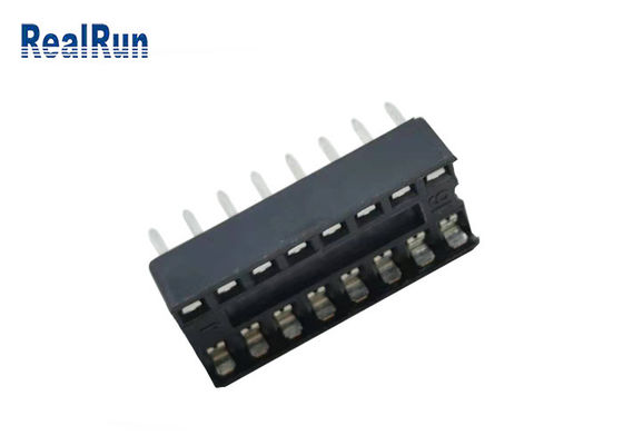 connettore della scheda madre del PWB dell'incavo PA6T UL94V-0 di IC dell'isolante di fila PBT della IMMERSIONE 2×8P